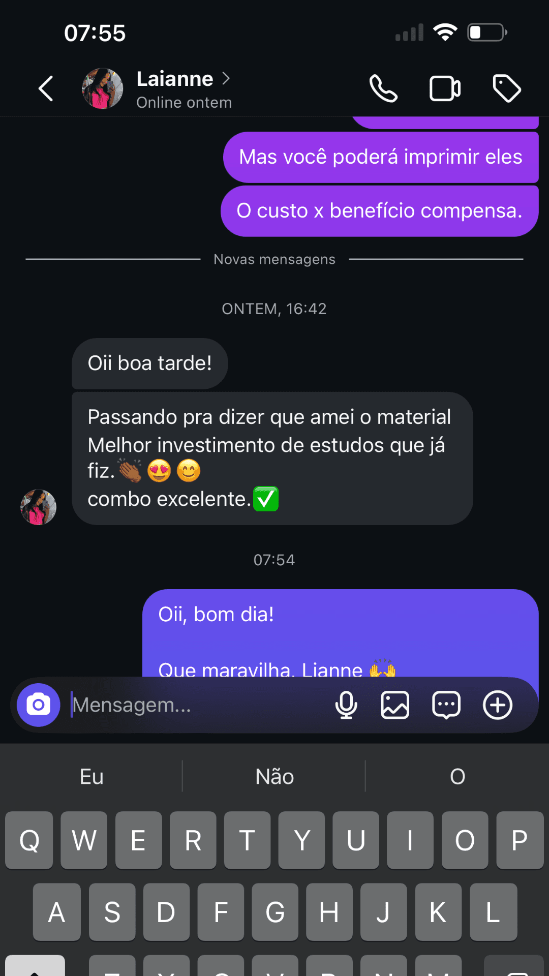 Depoimento real de Laianne